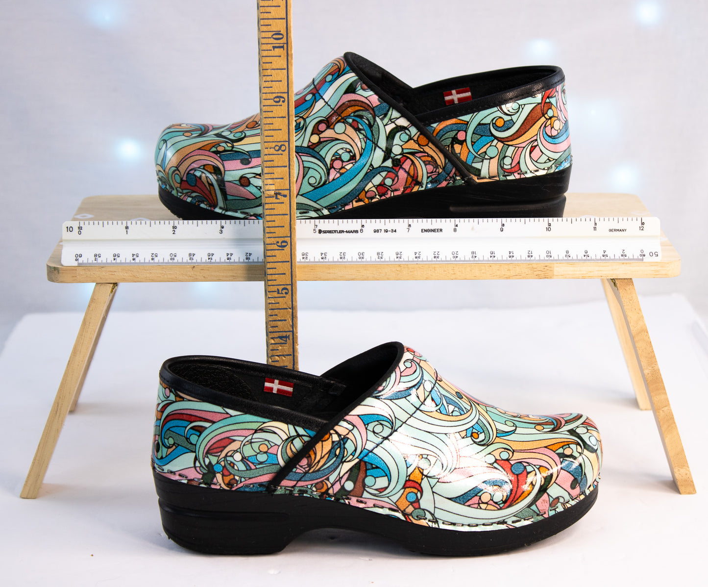 Sanita Slip Resistant Clogs EU 36 – Psychedelic Swirl Work Shoes