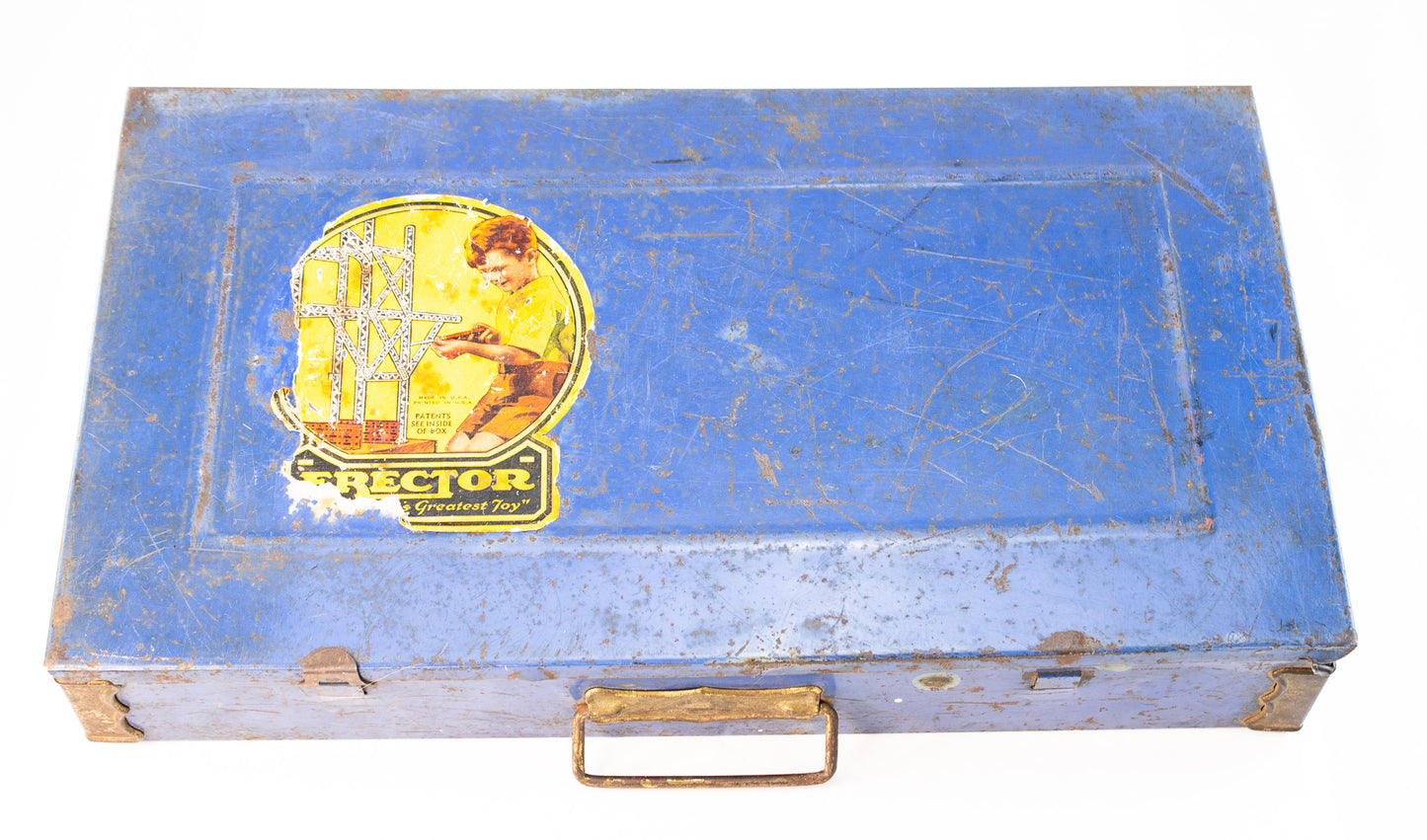 Vintage A.C. Gilbert Erector Set No. 7½ – 1930s Engineering Toy w/ Moto
