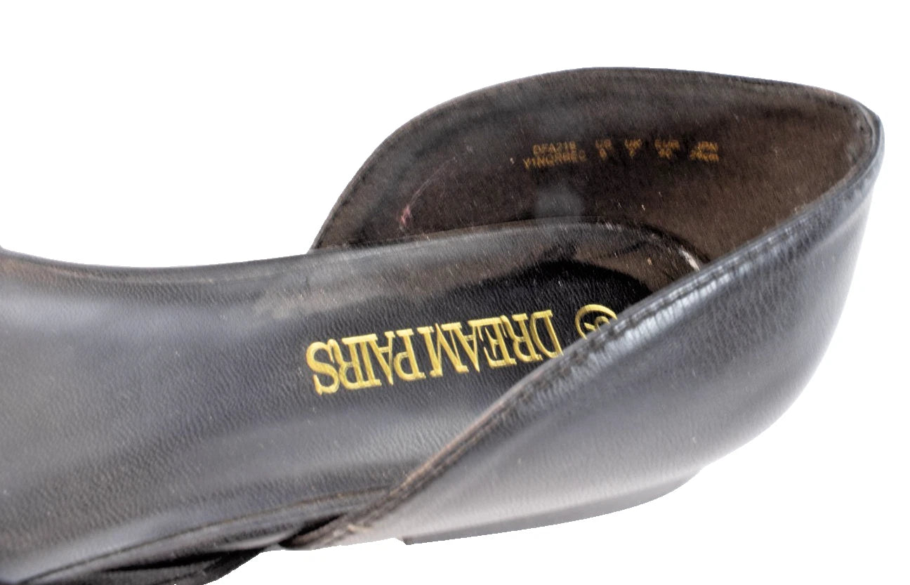 DREAM PAIRS Women’s d’Orsay Flats Black Pointed Toe Slip-On Size 9