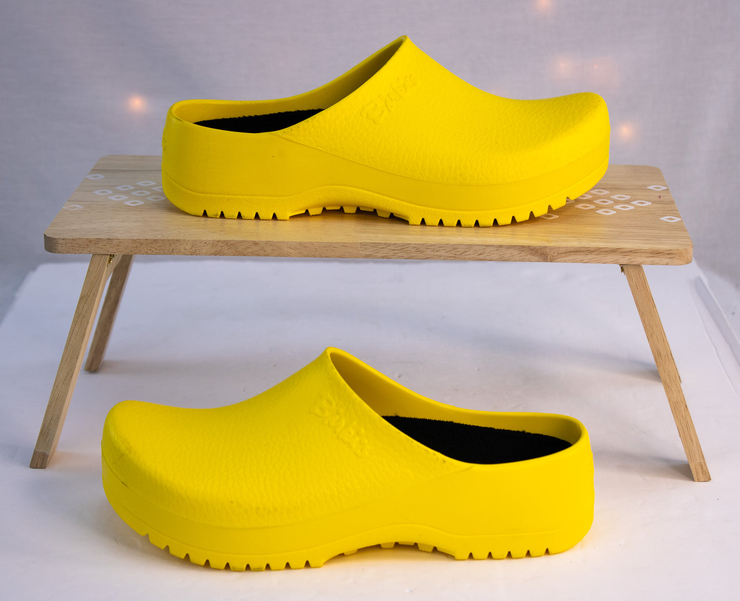 Vintage-Style Birkenstock Profi-Birki Yellow Clogs | EU 37