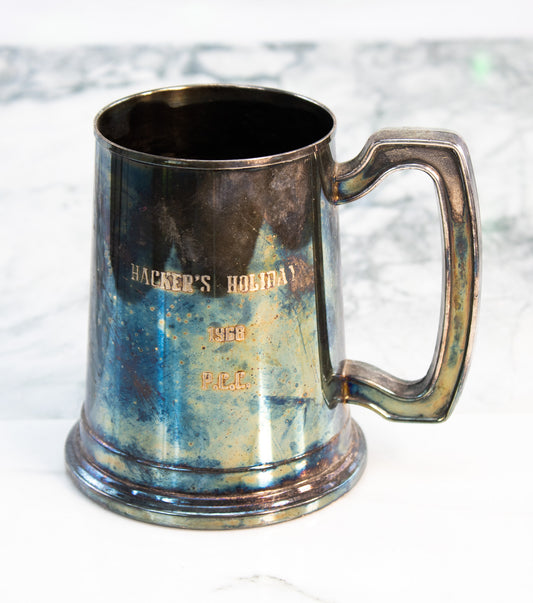Vintage 1966 Hacker’s Holiday Silverplate Tankard