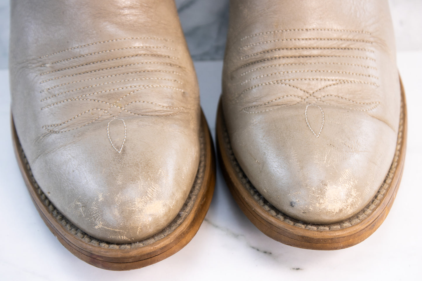 Justin USA Roper Boots Tan Leather Western Cowboy Boots L2301