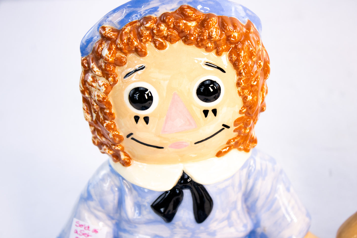 Vintage Ceramic Raggedy Ann & Andy Bookends | Set of 2