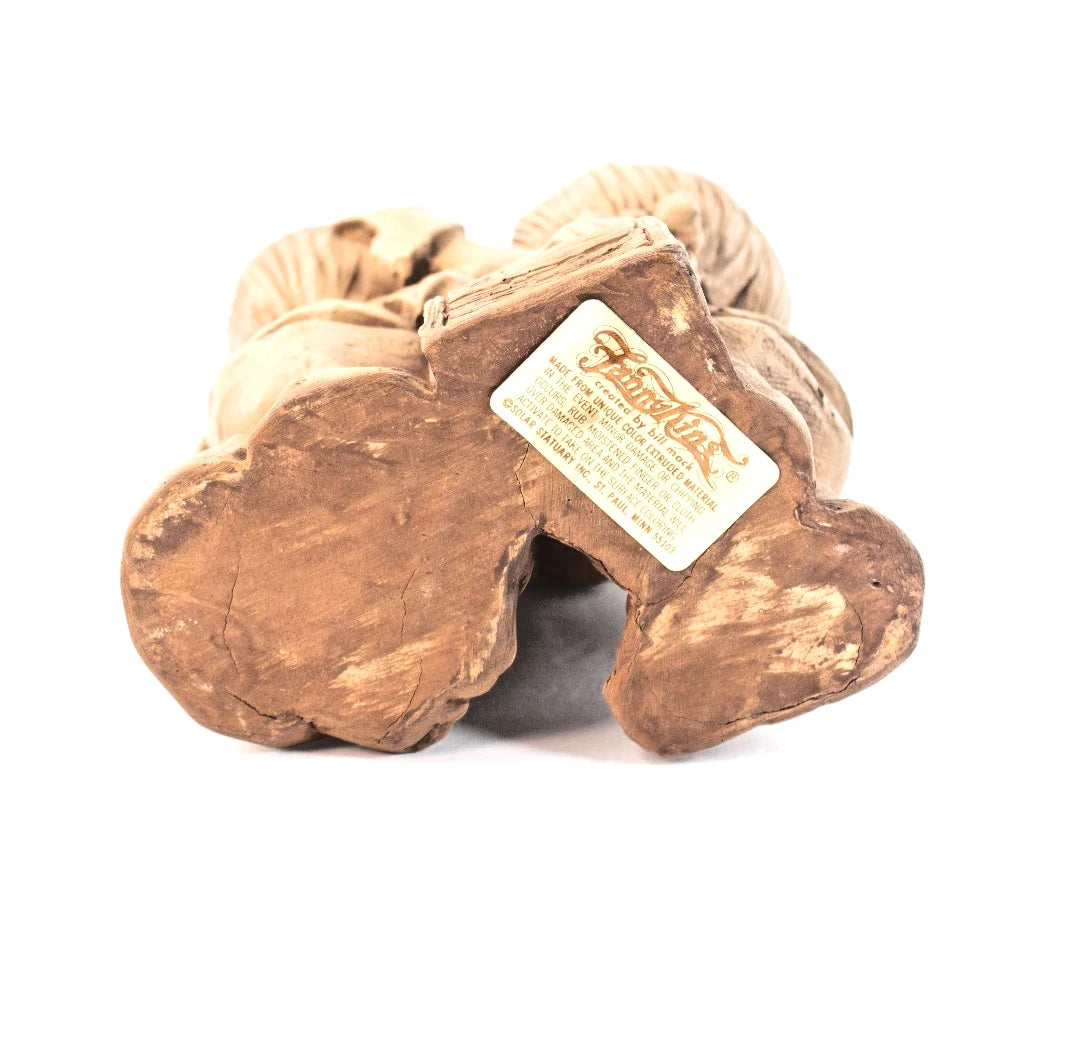 ⭐Vintage Fanny Kins “Sounds Healthy” Resin Figurine – Nurse & Boy - 1970s Sheek