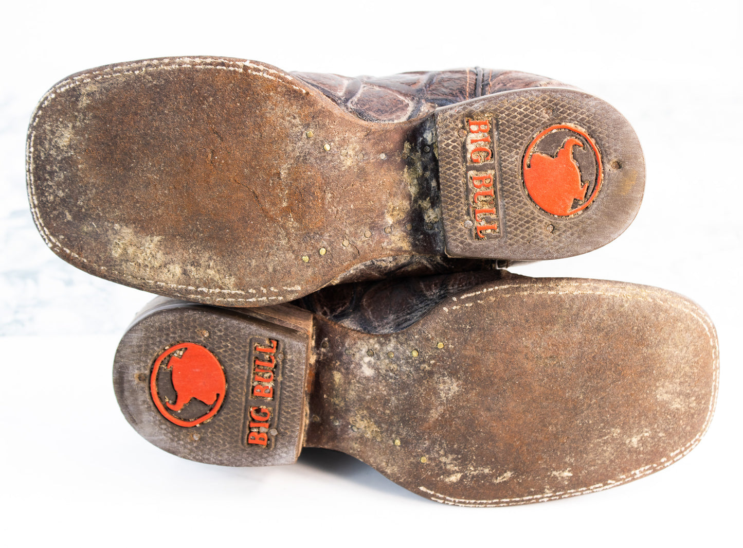 Big Bull Kids Cowboy Boots Brown Embroidered Western Youth 6.5B