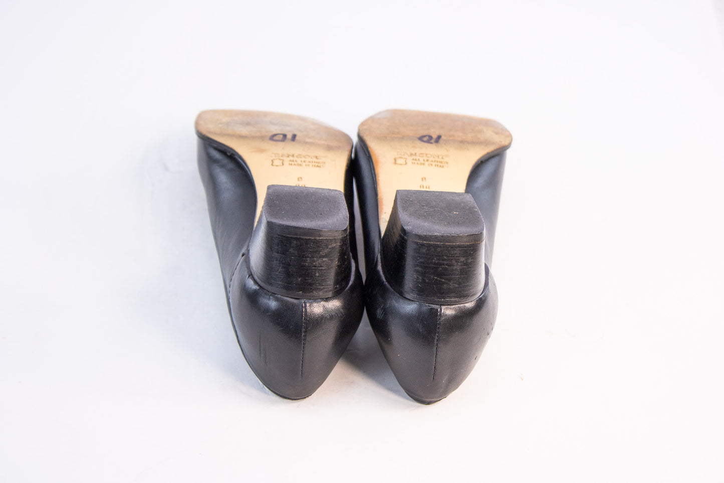 Rangoni Firenze Black Leather Pumps | Women’s Size 8 AA | Made in Italy