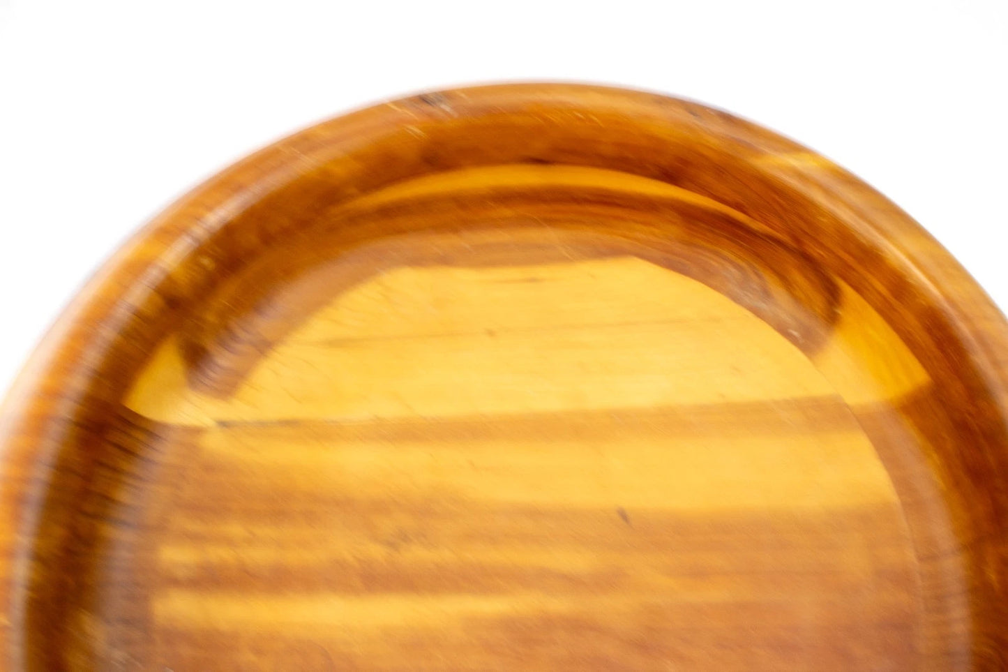 VINTAGE 1950s HAND-TURNED HARDWOOD SERVING BOWL – MIDCENTURY MODERN