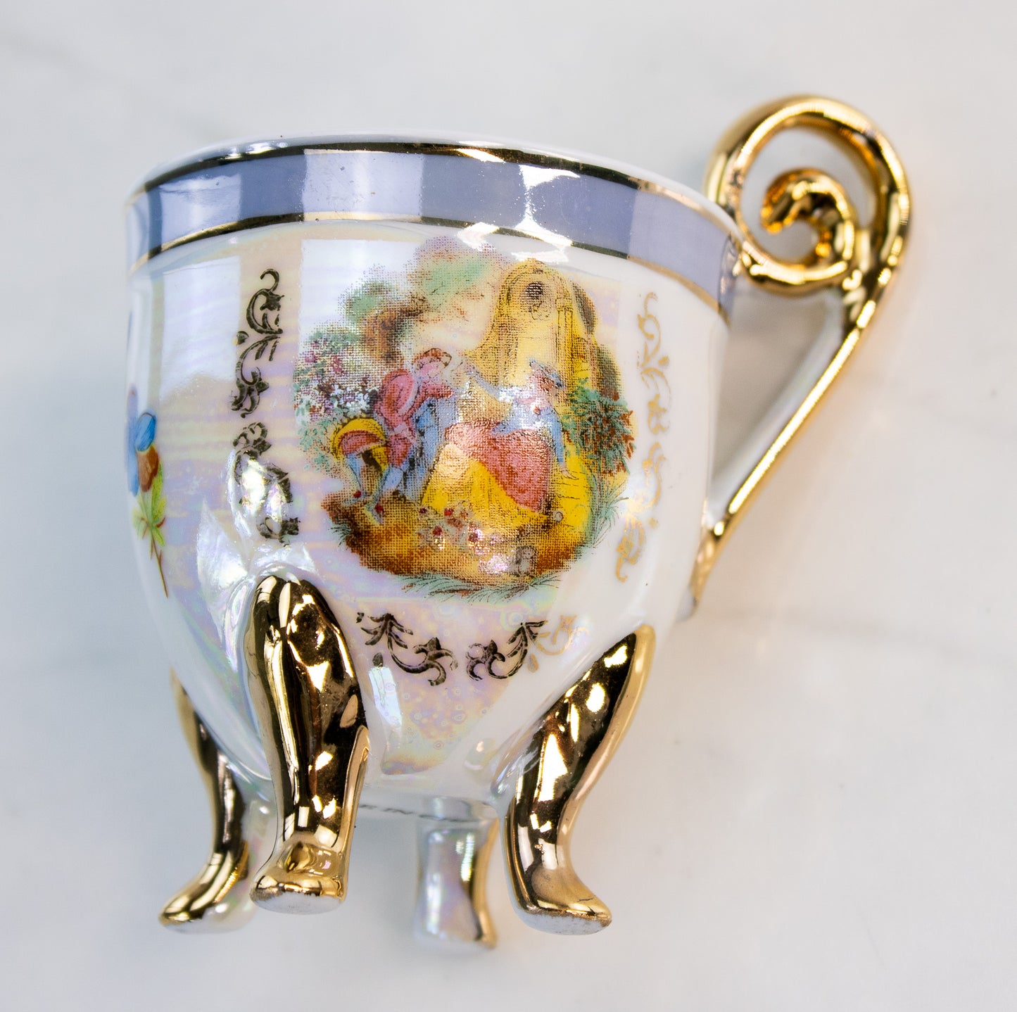 Romantic Bridal Lusterware Tea Set / 15 pc set
