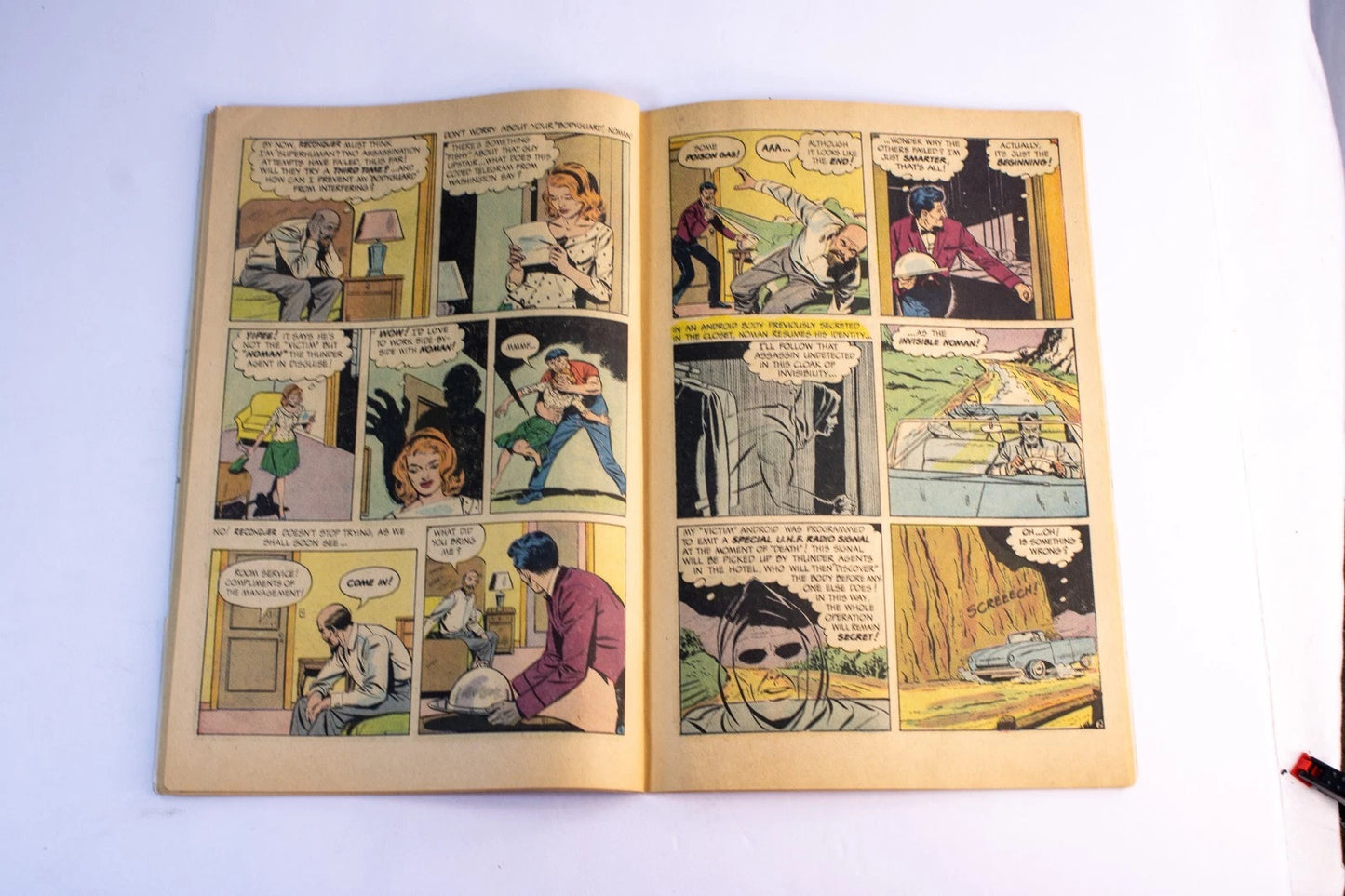 Vintage Comic – Invisible T.H.U.N.D.E.R. Agent NoMan #2 – Dynamo vs. NoMan