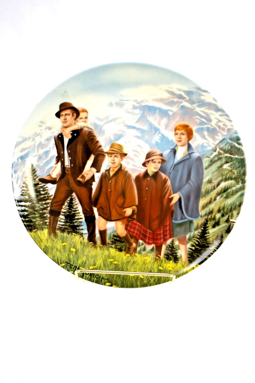 Vintage Knowles Sound of Music Plate Set – 5 Plates by T. Crnkovich – 1980s