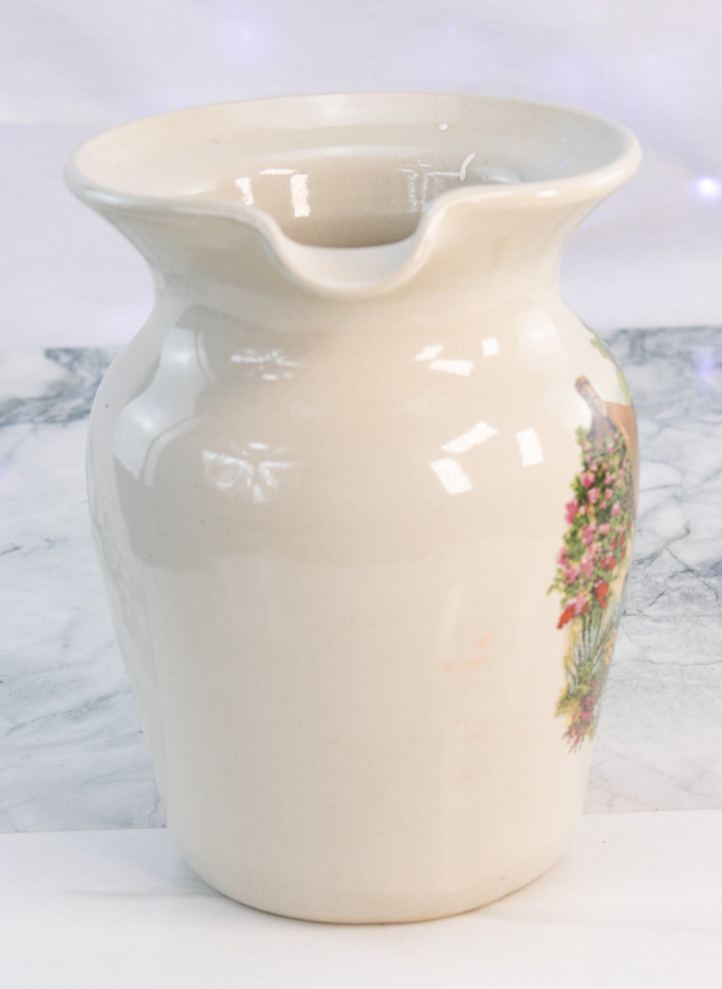 Easy Pottery Stoneware Pitcher Hand Turned Texas Cream Jug