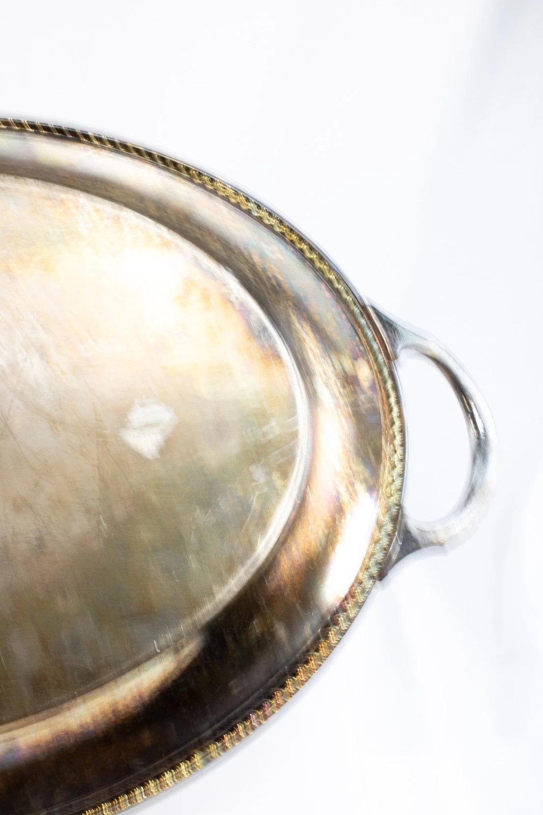 1978 Mountain Bell 30-Year Service Silverplate Tray | Maxine L. Travis Award Pie