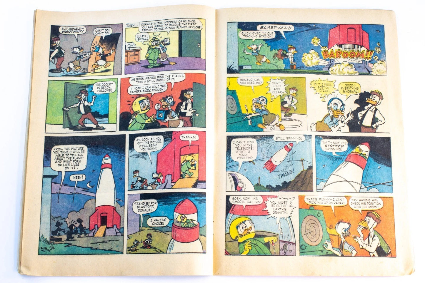 Lot of 4 Walt Disney Donald Duck & Junior Woodchucks Comics – Gold Key 1964–66