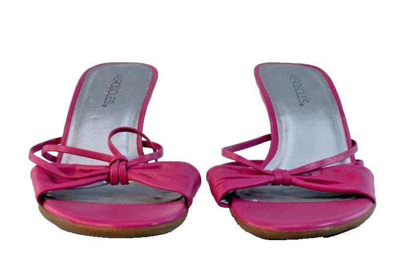 🌸 Pretty in Pink – Aerosoles Bow Heels (Size 8.5B / EU 39 / UK 6.5 / AU 7.5)