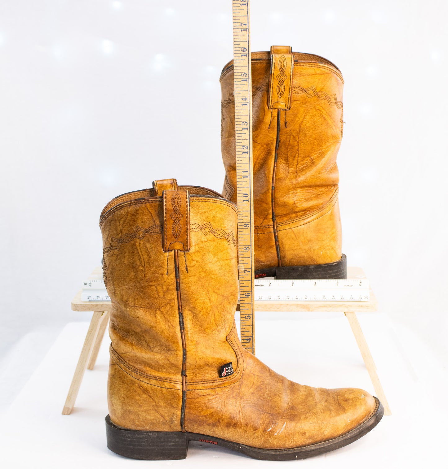Vintage Justin Boots Western Cowboy Boots – Men’s 8.5 D
