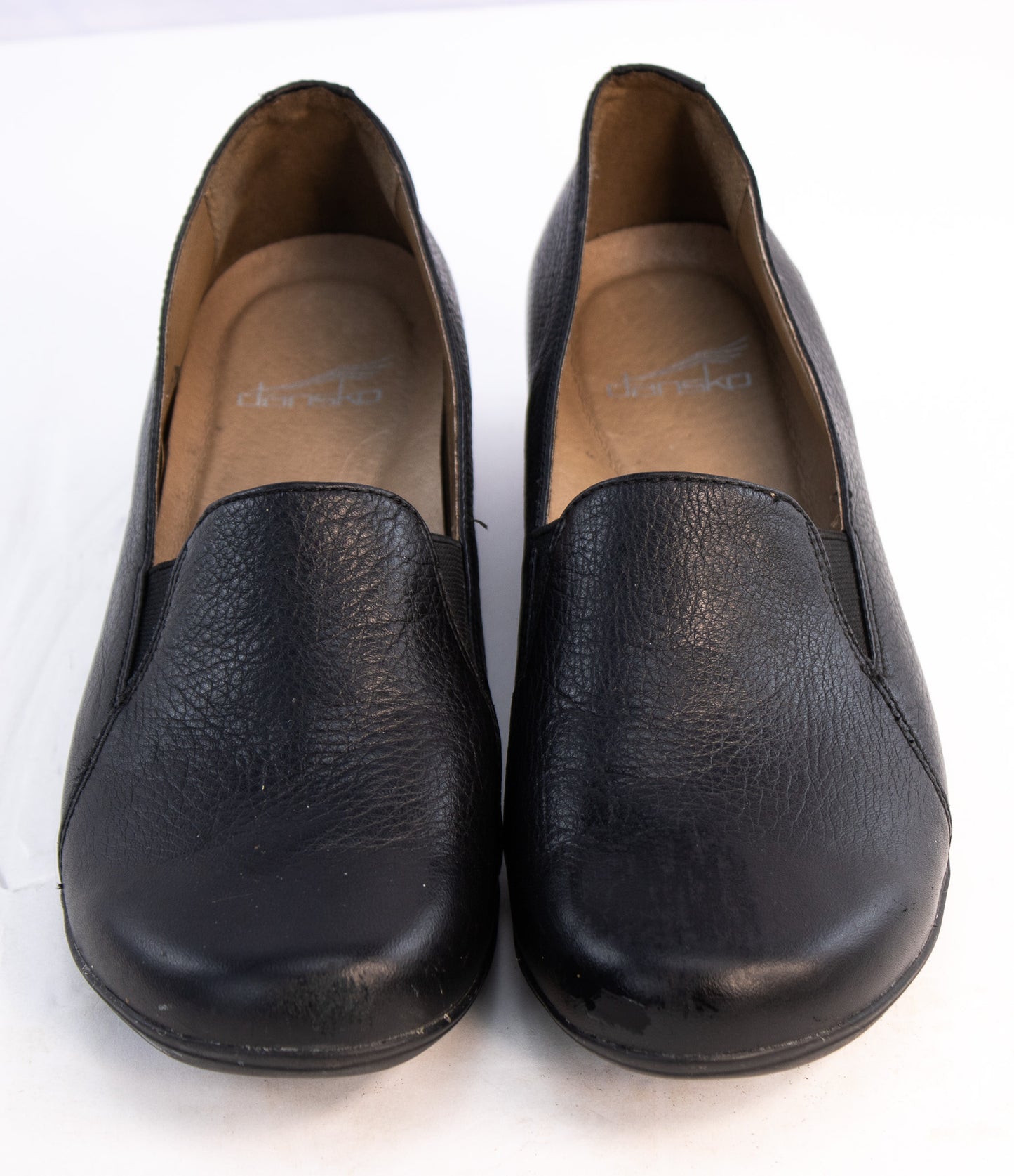 Dansko Black Leather Professional Comfort Slip-On Shoes – Women’s 8.5 (EU 39)