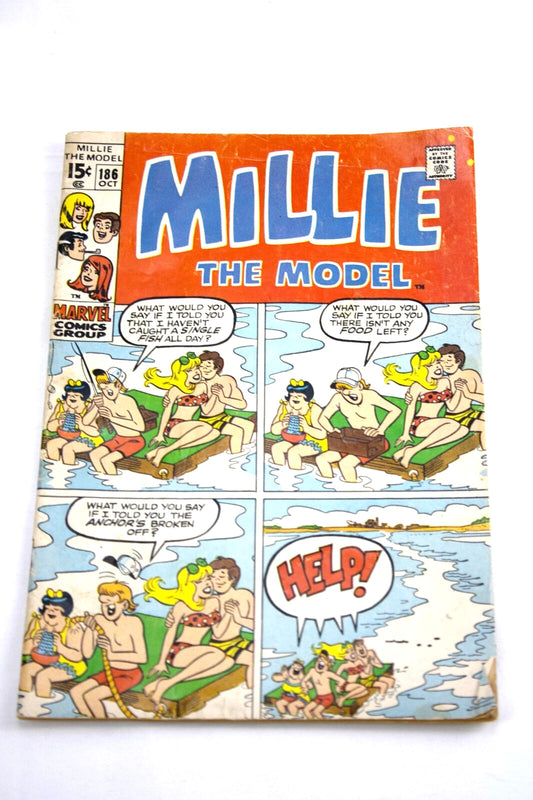 Millie the Model #186 – Vintage Marvel Romance Comedy Comic | Beach Humor Issue