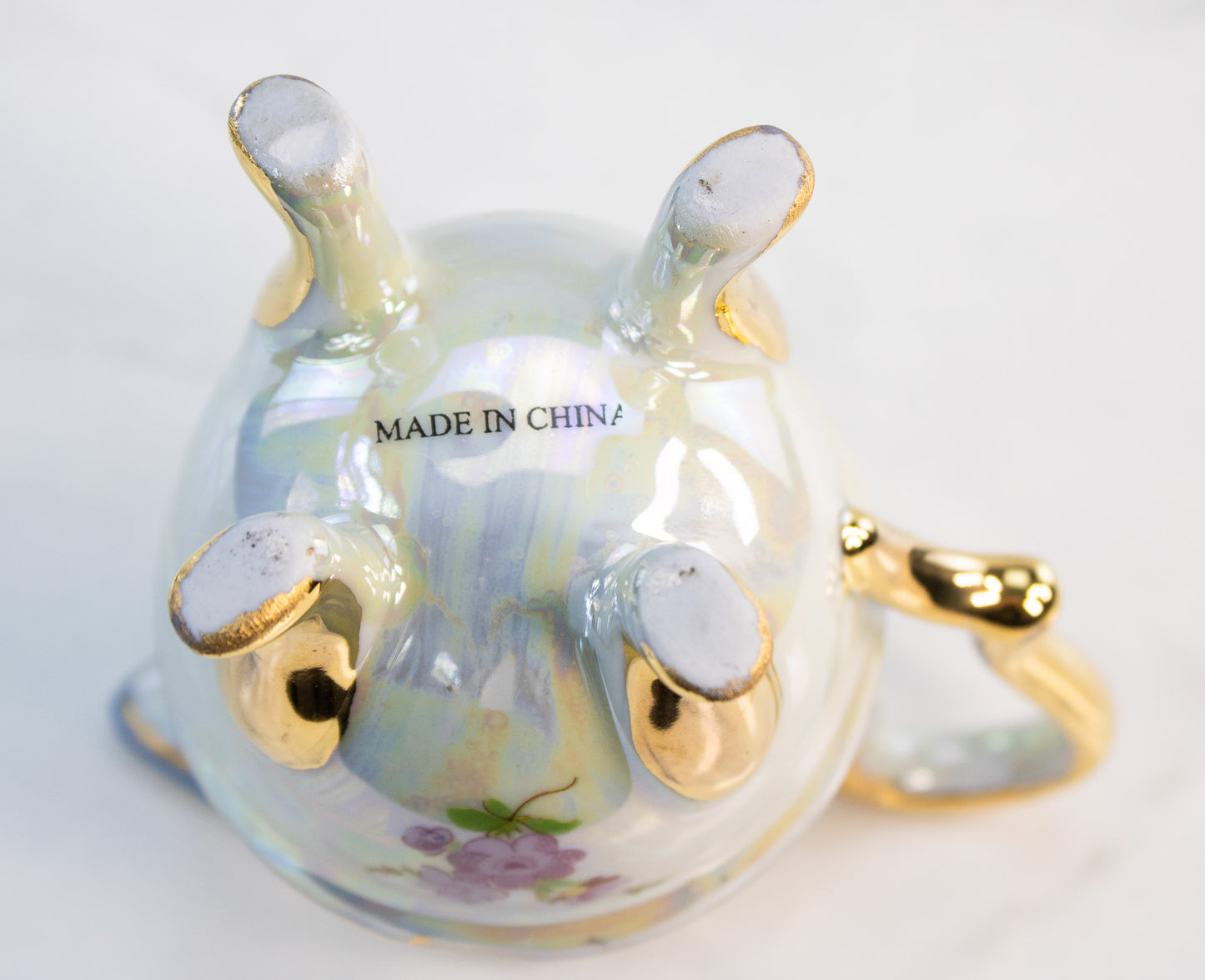 Romantic Bridal Lusterware Tea Set / 15 pc set