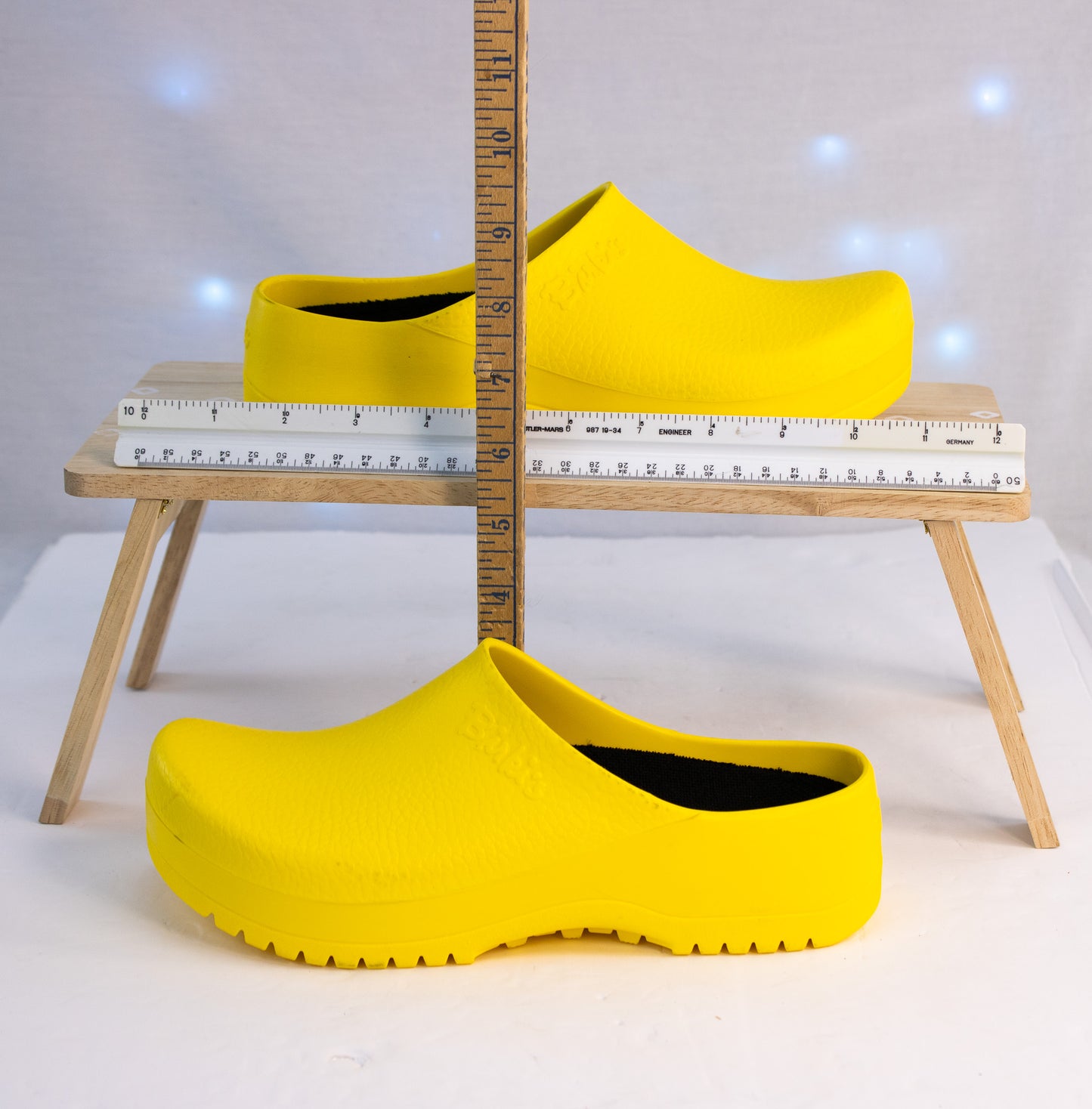 Vintage-Style Birkenstock Profi-Birki Yellow Clogs | EU 37