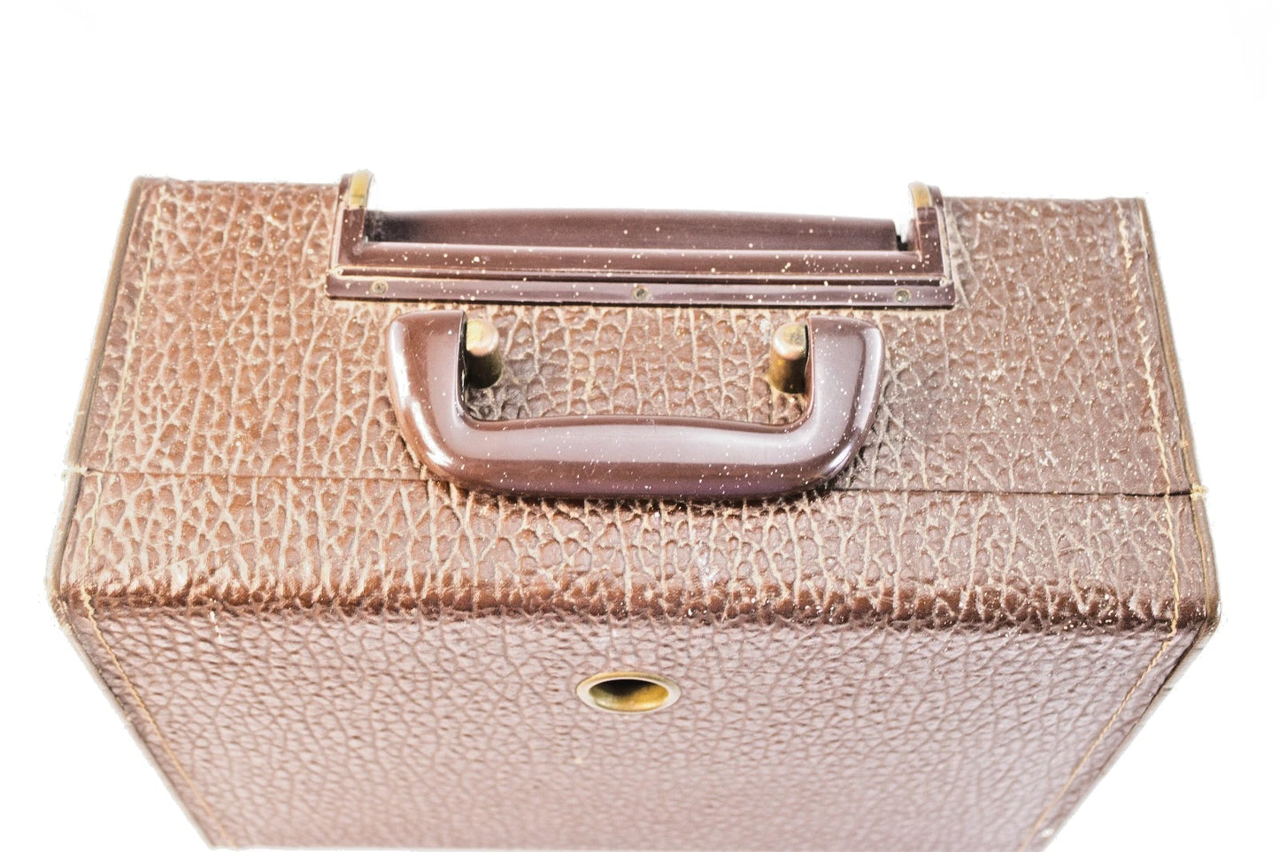 Working Vintage Zenith Tube Radio Z909 — Brown Leatherette Case Illuminated Dial