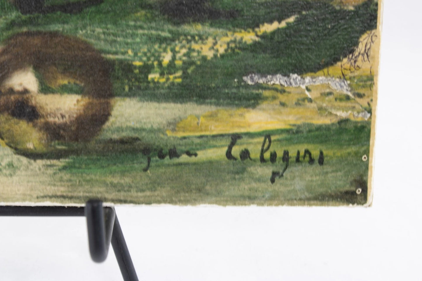 🎨 Vintage Jean Calogero “Doll with Clown” Mounted Print – 12x16 Whimsical 1960s