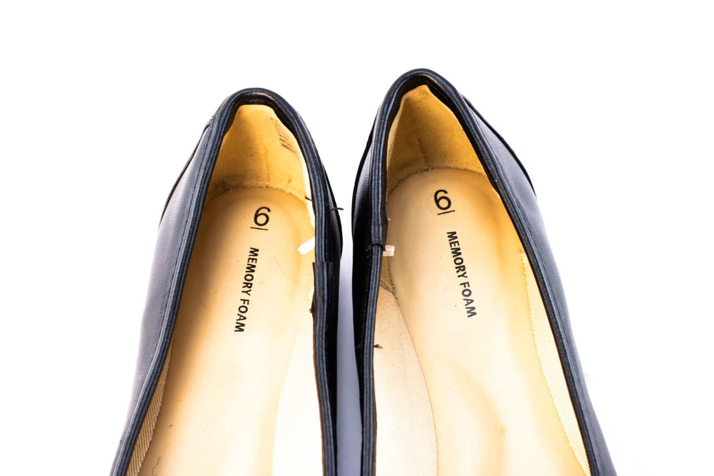 Sonoma Womens Black Ballet Flats Size 6 Memory Foam Comfort Shoes