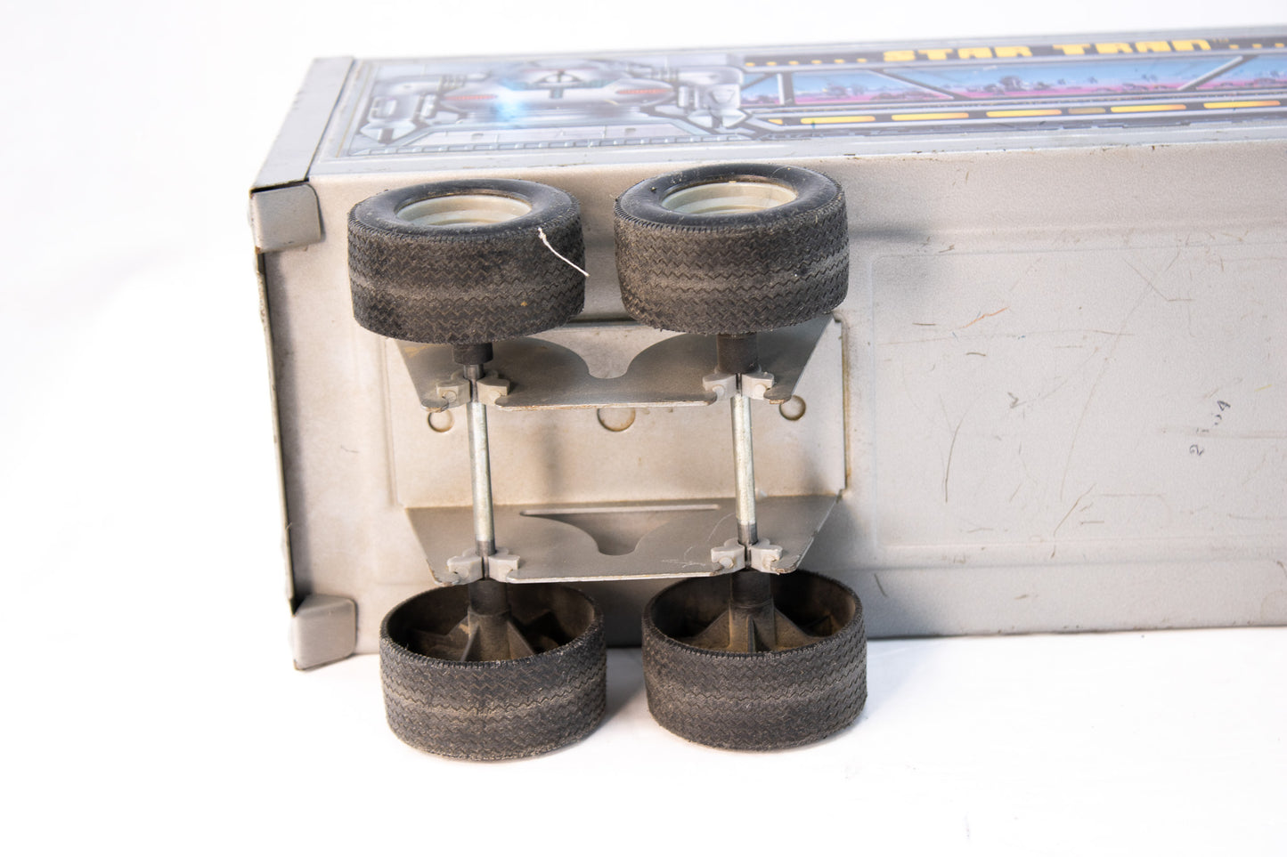 Vintage ERtl Star Tran™ Sci-Fi Trailer – 1970s Futuristic Tin Toy