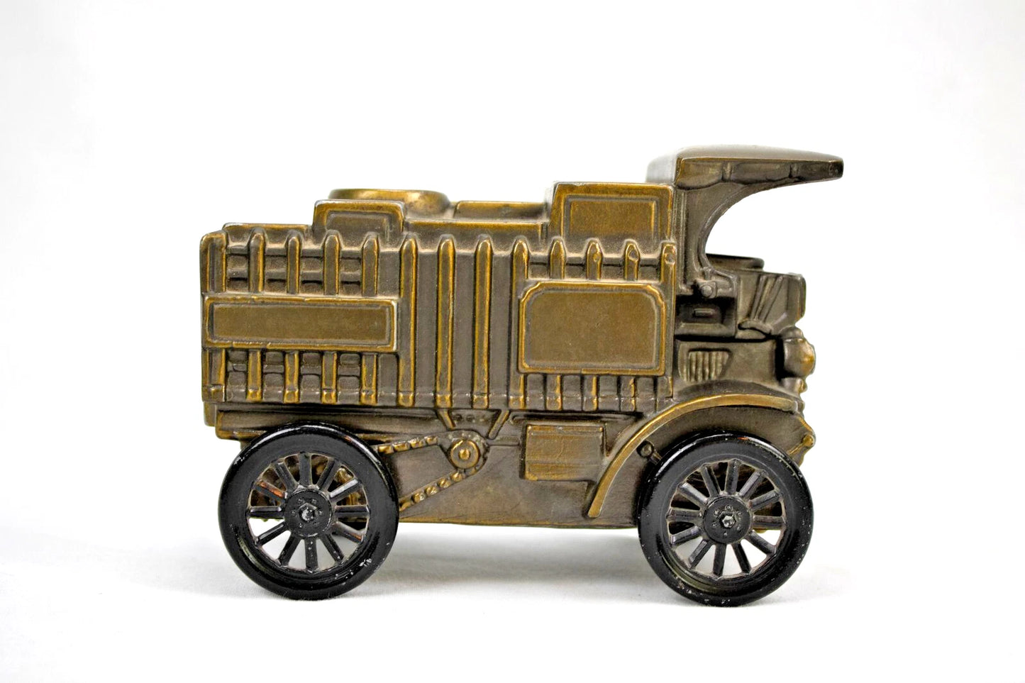 Vintage Die-Cast Coin Bank Cars Lot (4) – 1980s First Fed Promo Metal Vehicles