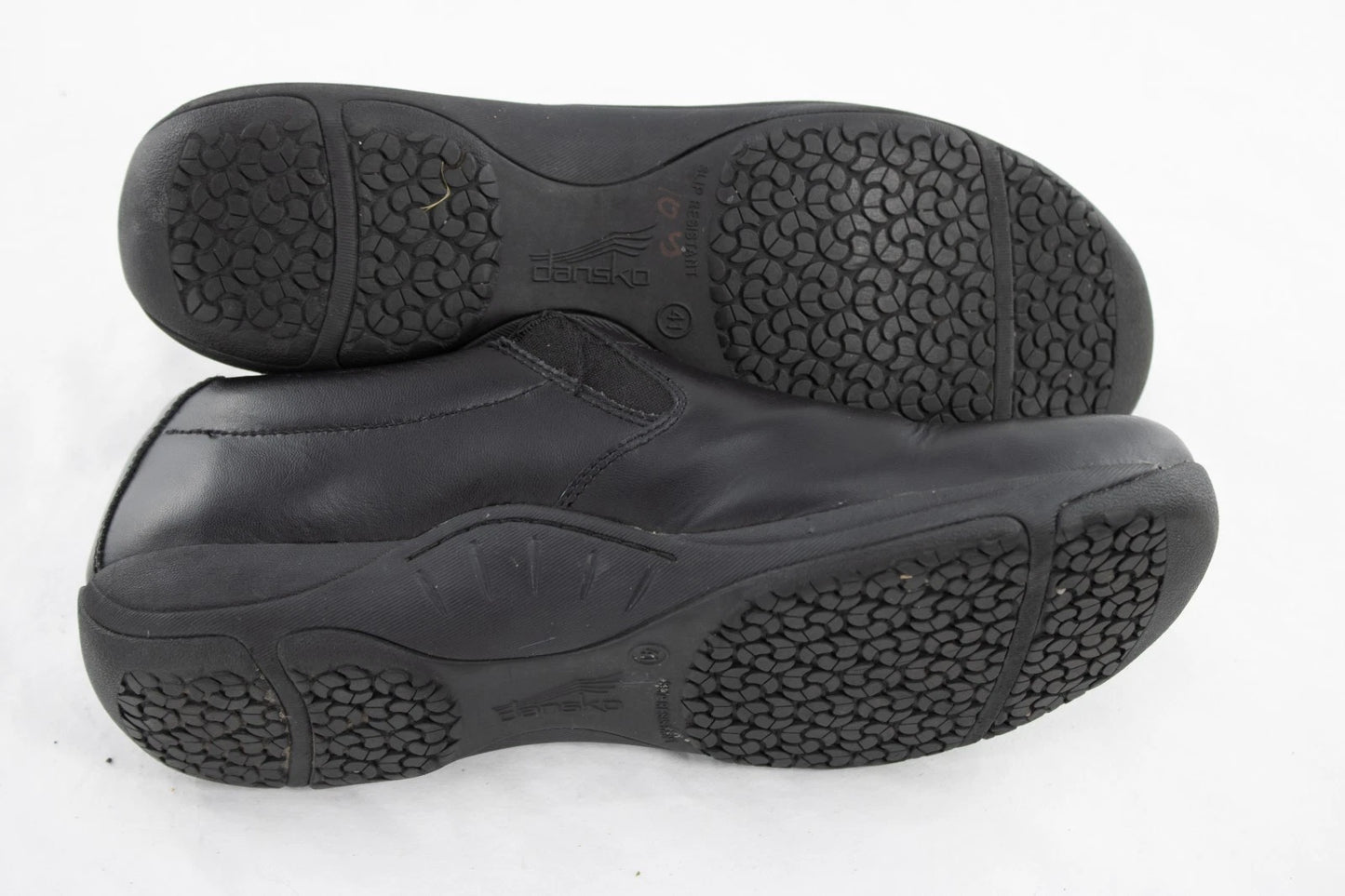 Dansko XP 2.0 Black Leather Slip-On Clogs | Size EU 41 US 10.5-11 | Comfort Work