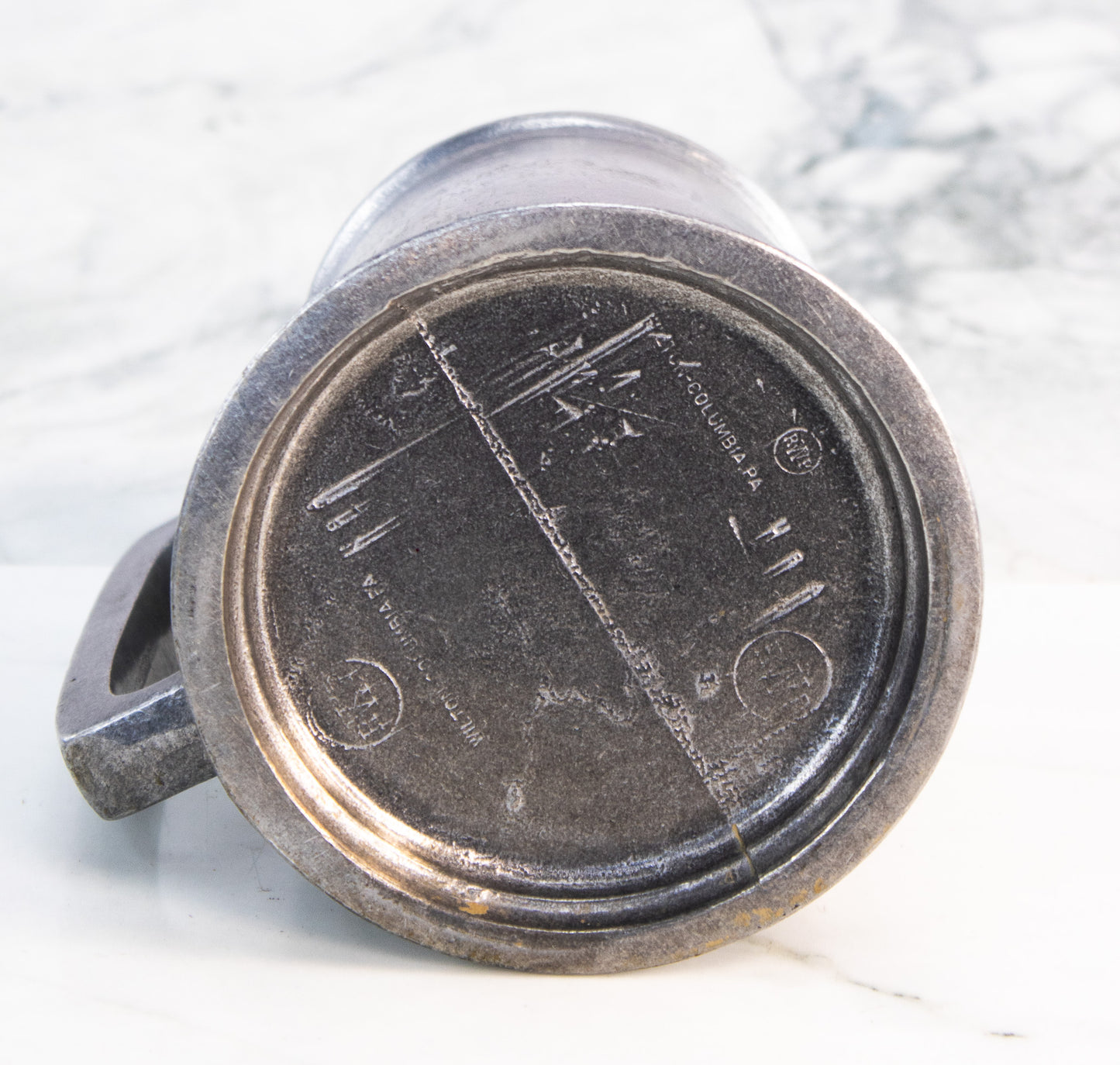 VINTAGE PEWTER TANKARD – UNIVERSITY OF SAN FRANCISCO SEAL – 1981 AWARD MUG