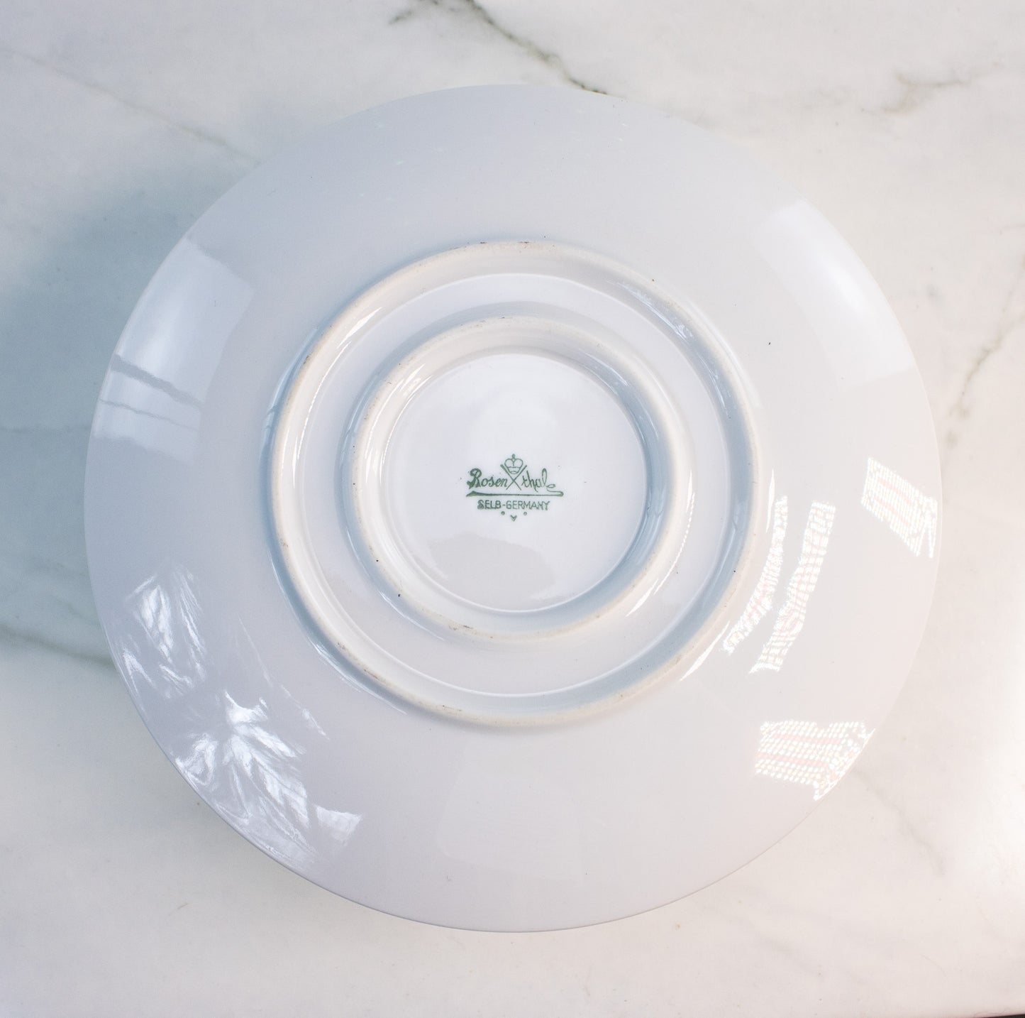 Rosenthal Germany Snack Bowl Set Mid Century Feather Porcelain Serving Dish