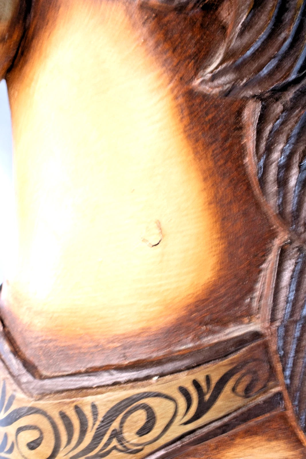 1885-1920s Hand-Carved Wooden Riding Horse w/Iron Wheels – Antique Folk Art 37