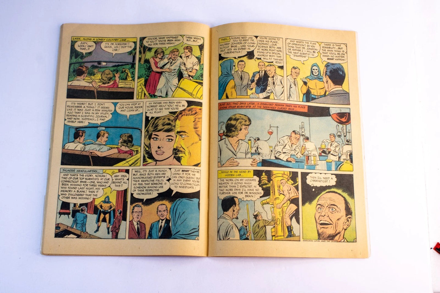 Vintage Comic – Invisible T.H.U.N.D.E.R. Agent NoMan #2 – Dynamo vs. NoMan