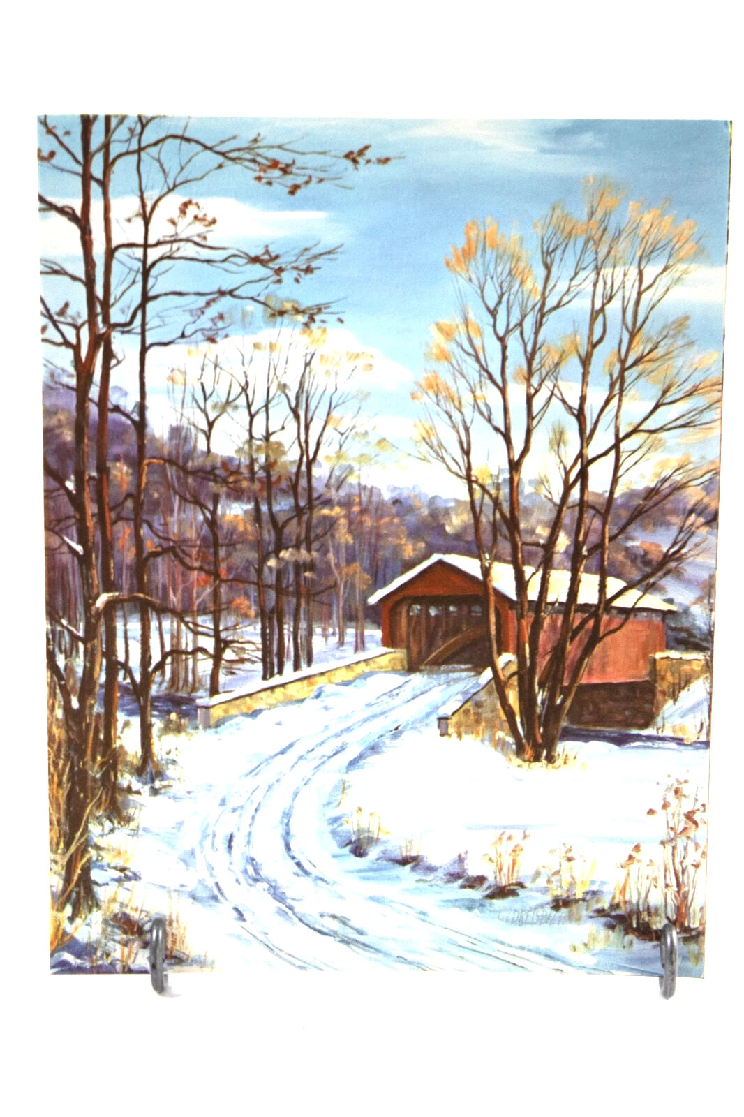 Set of 4 Vintage Matte Art Prints by C.L. Dreisbach – Seasons Creek Forest Land