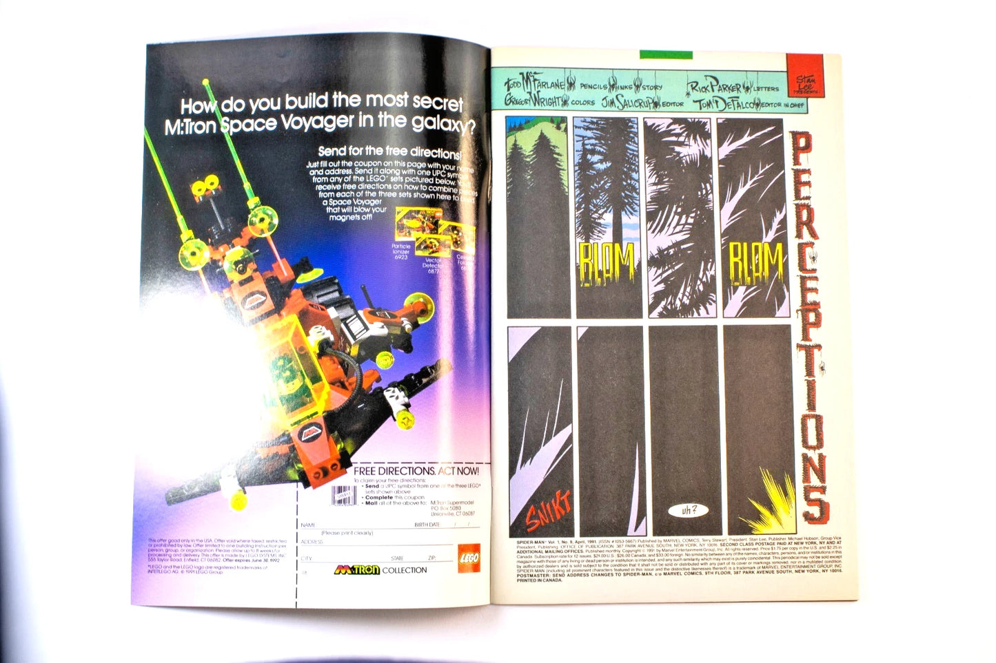 Spider-Man #9 Vol.1 (1991) Marvel Comics | “Perceptions” Part 2 of 5 | Wolverine