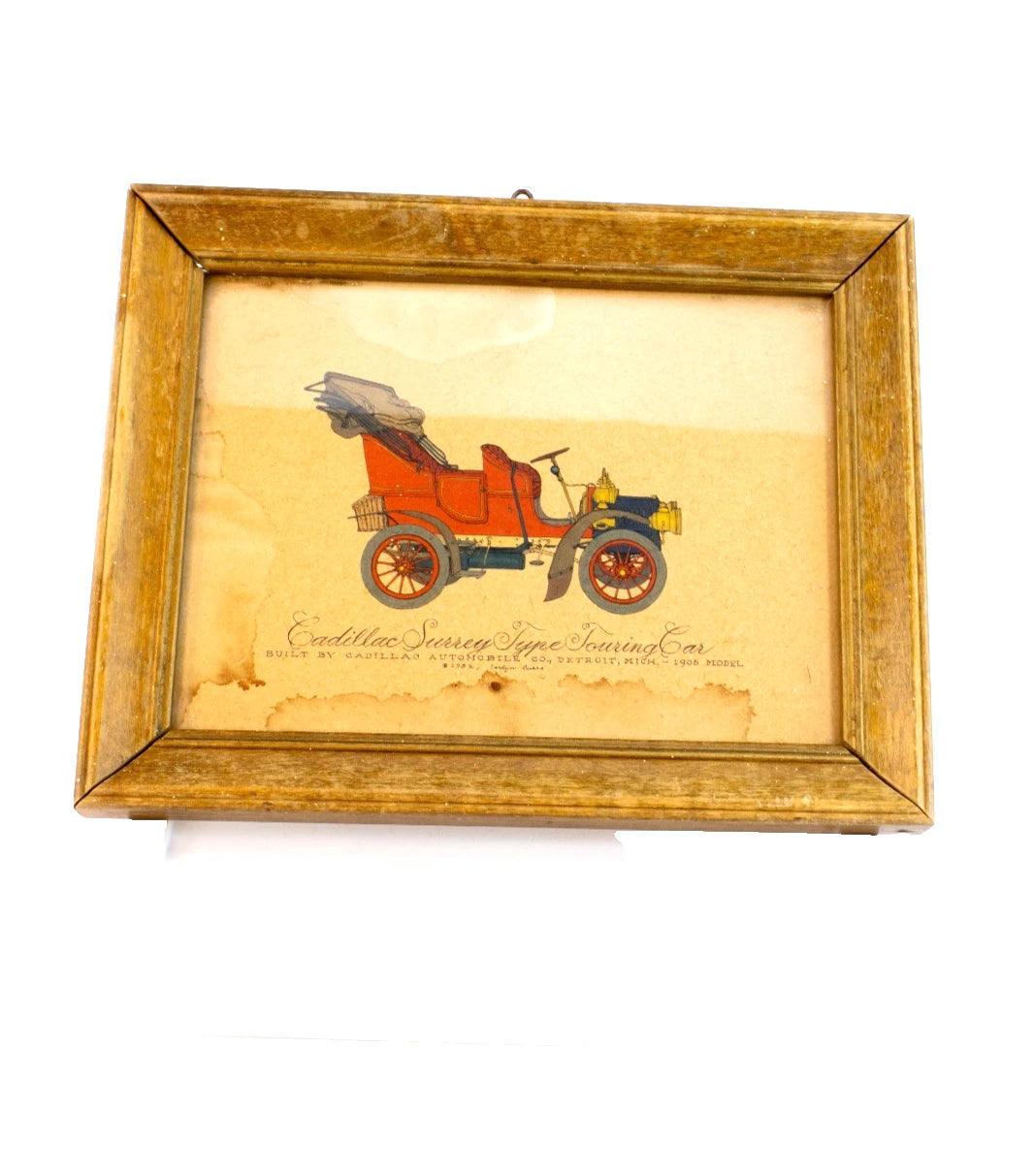 1952 EVELYN CURRO FRAMED AUTOMOBILE PRINT SET – CADILLAC, FRANKLIN & WINTON