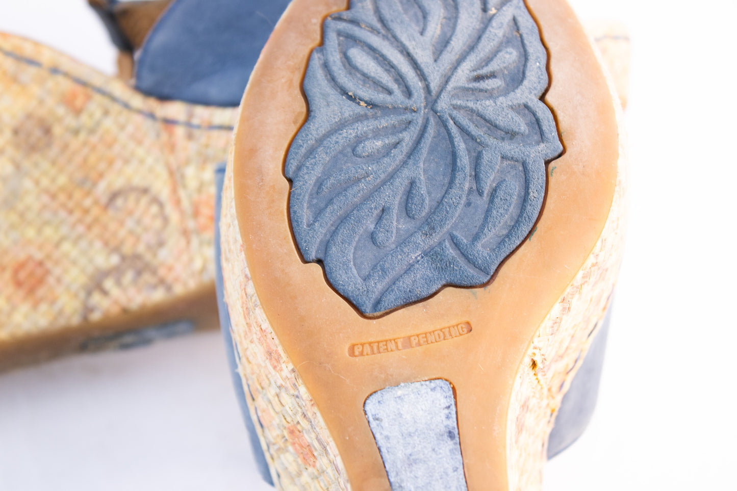Born Blue Leather Wedge Sandals | Women’s Size 9 | Boho Espadrille Platform