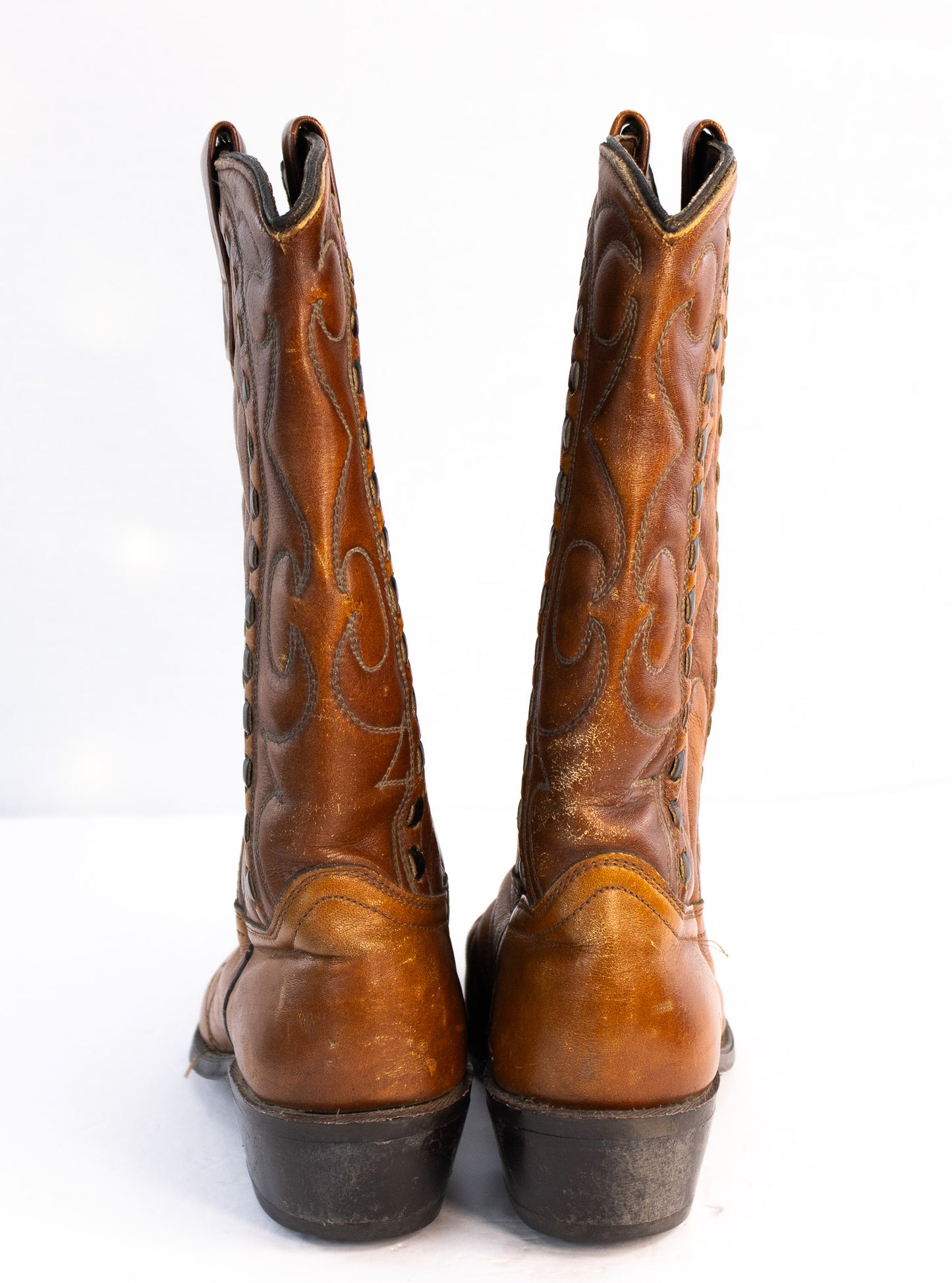 Vintage Justin Cowboy Boots – Men’s 6.5 D – USA Made – Brown Leather