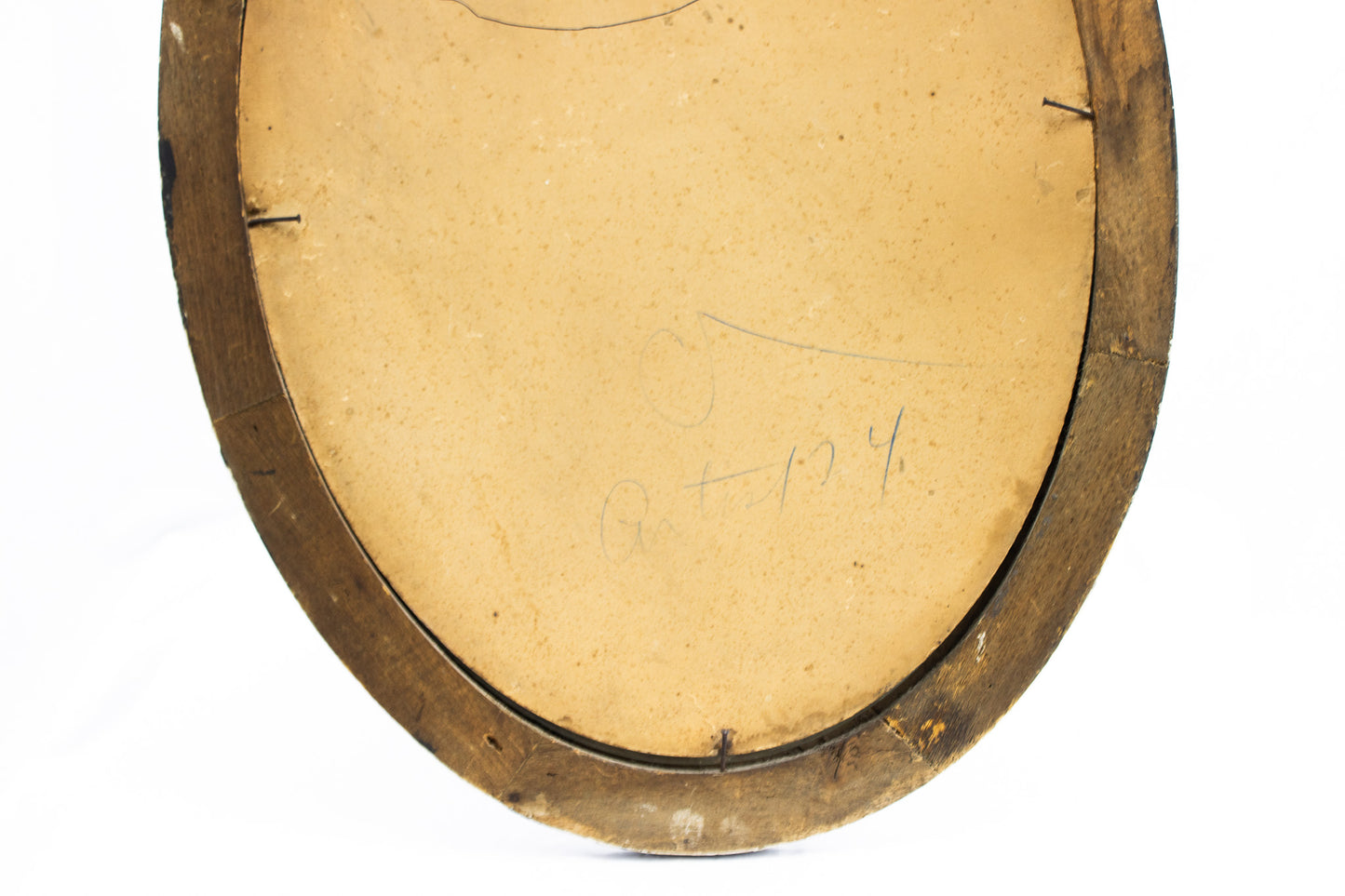 Antique World War I Soldier Portrait in Original Oval Frame (c. 1917–1919)