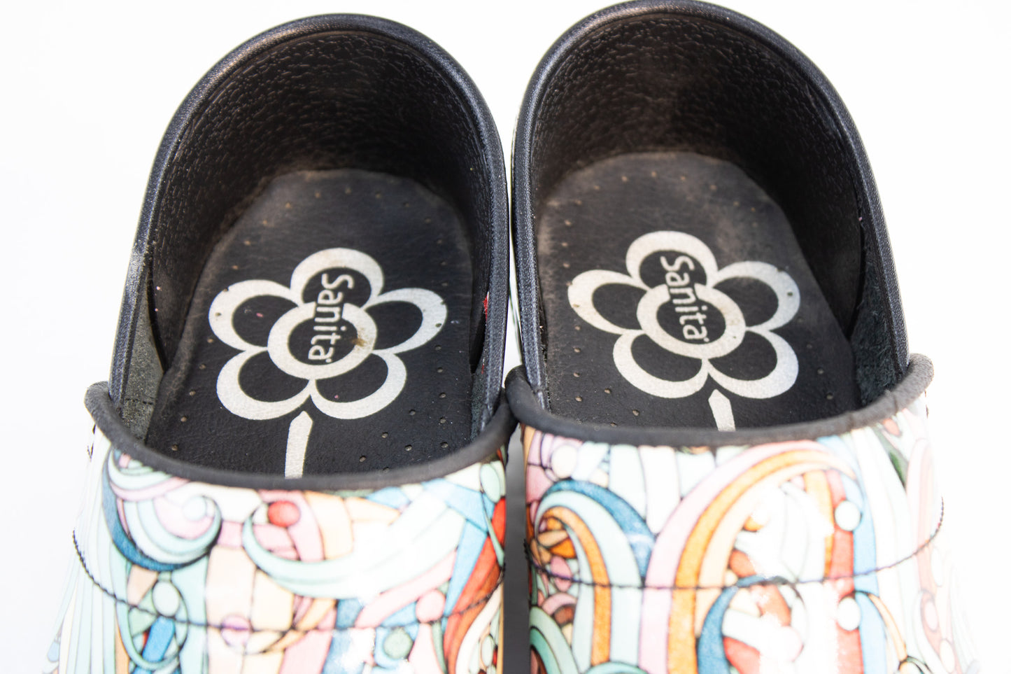 Sanita Slip Resistant Clogs EU 36 – Psychedelic Swirl Work Shoes