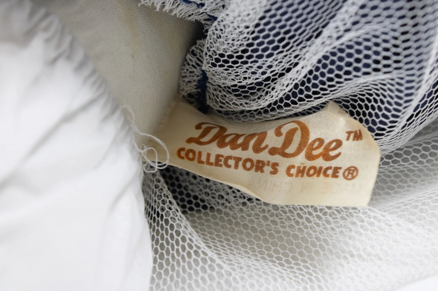 Dan Dee Collector’s Choice Winter Holiday Porcelain Doll Blue Velvet Coat 18" VT