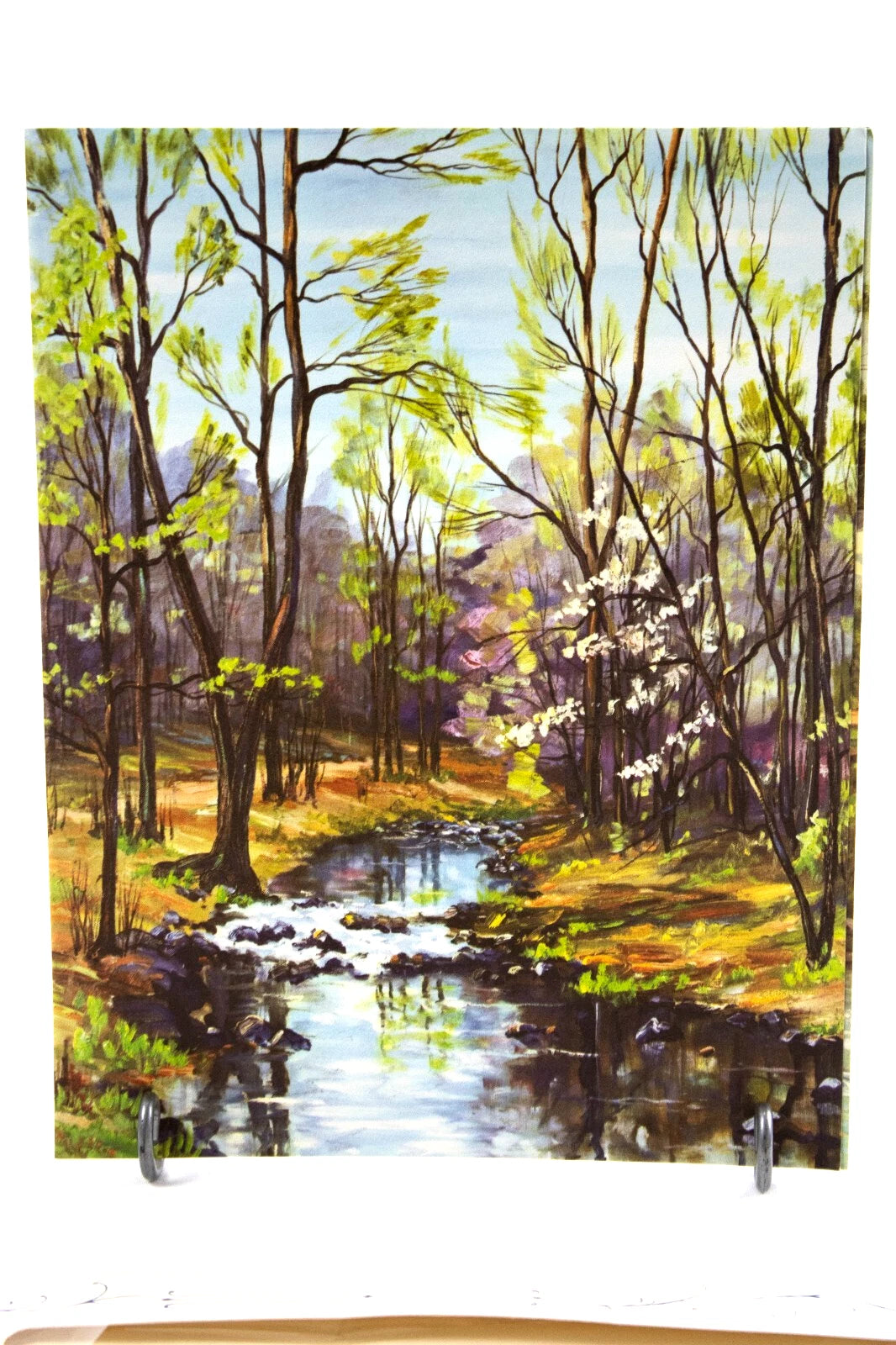 Set of 4 Vintage Matte Art Prints by C.L. Dreisbach – Seasons Creek Forest Land