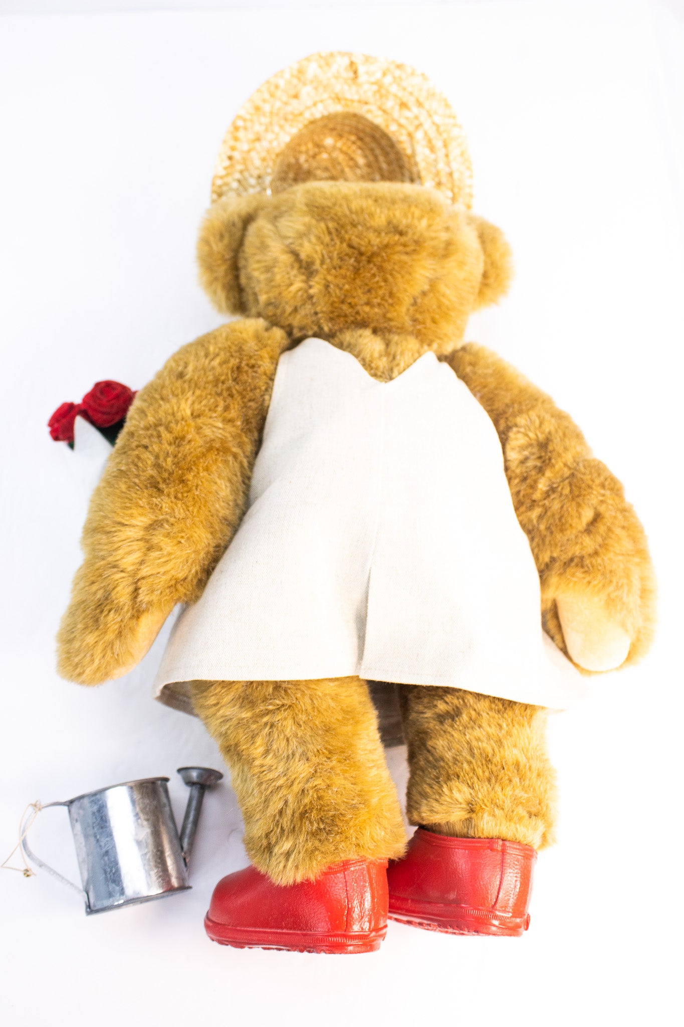 Vintage “Mom” Teddy Bear – Garden Theme Plush w/ Apron & Watering Can