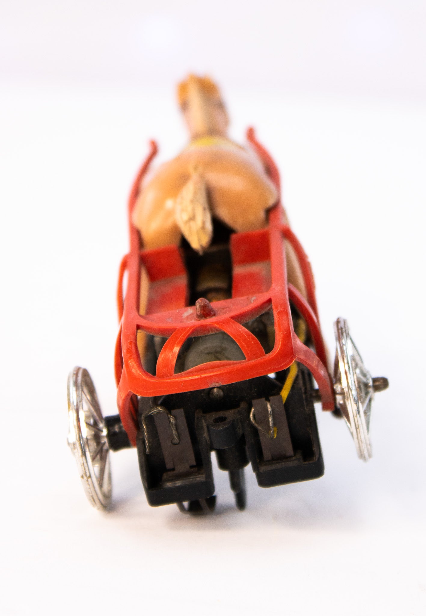 Vintage Slot Horse Racing Track Horse | Mid-Century Arcade Mechanical Toy