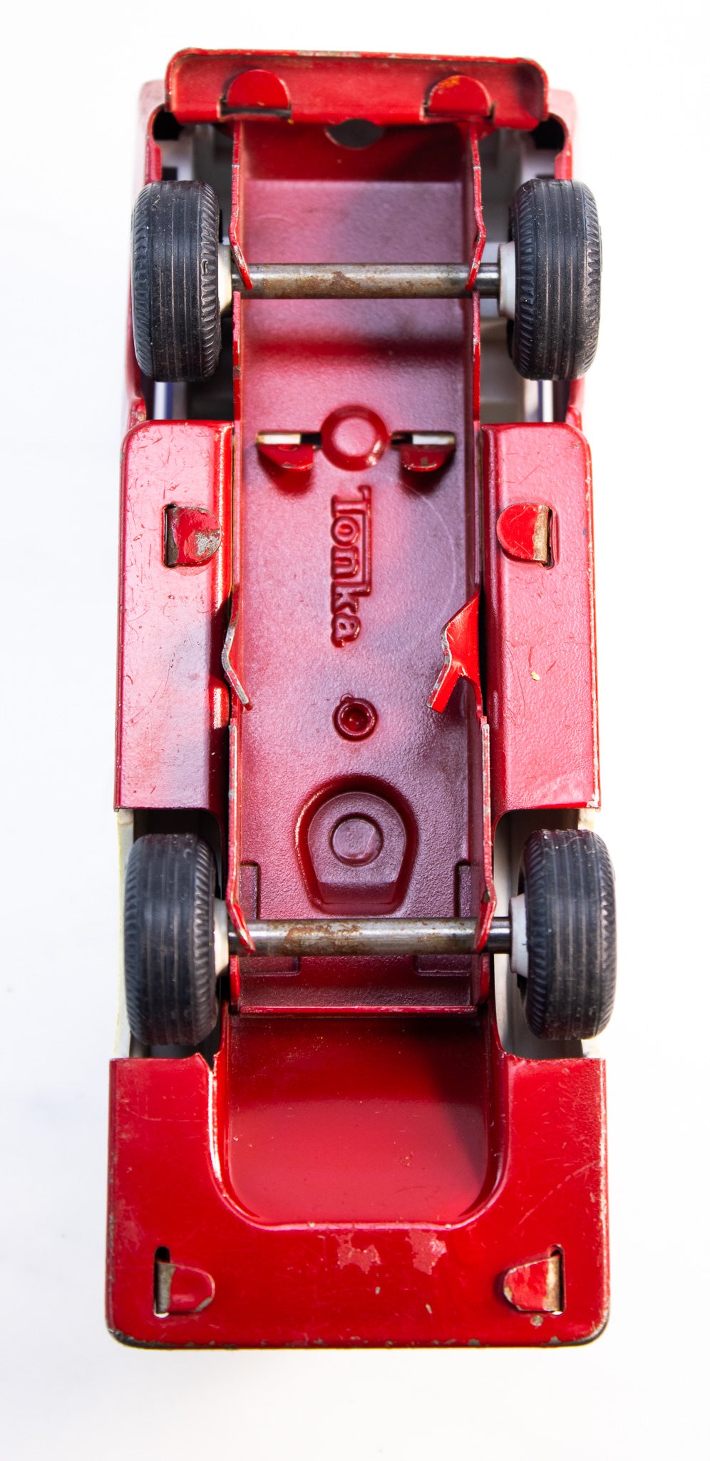 Fire Truck Toy Lot Tonka Fire Engine & Ladder Truck
