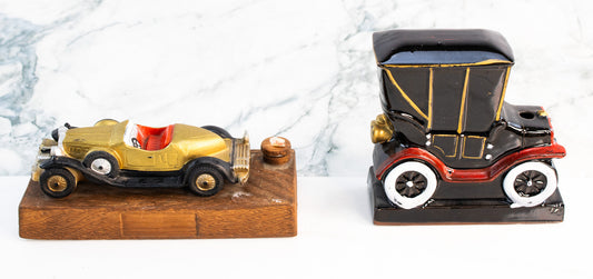 Car Coin Banks Lionstone Stutz Bearcat & Japan Ceramic Bank