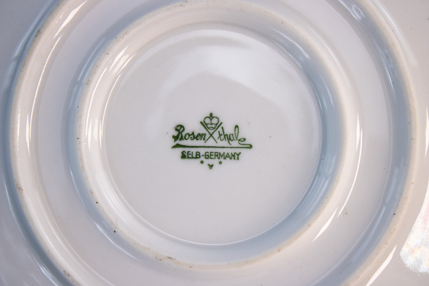 Rosenthal Germany Snack Bowl Set Mid Century Feather Porcelain Serving Dish