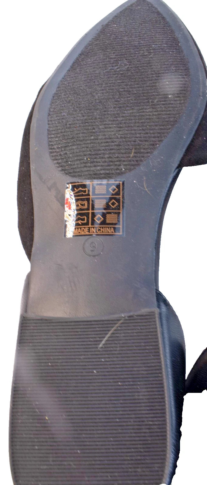 DREAM PAIRS Women’s d’Orsay Flats Black Pointed Toe Slip-On Size 9