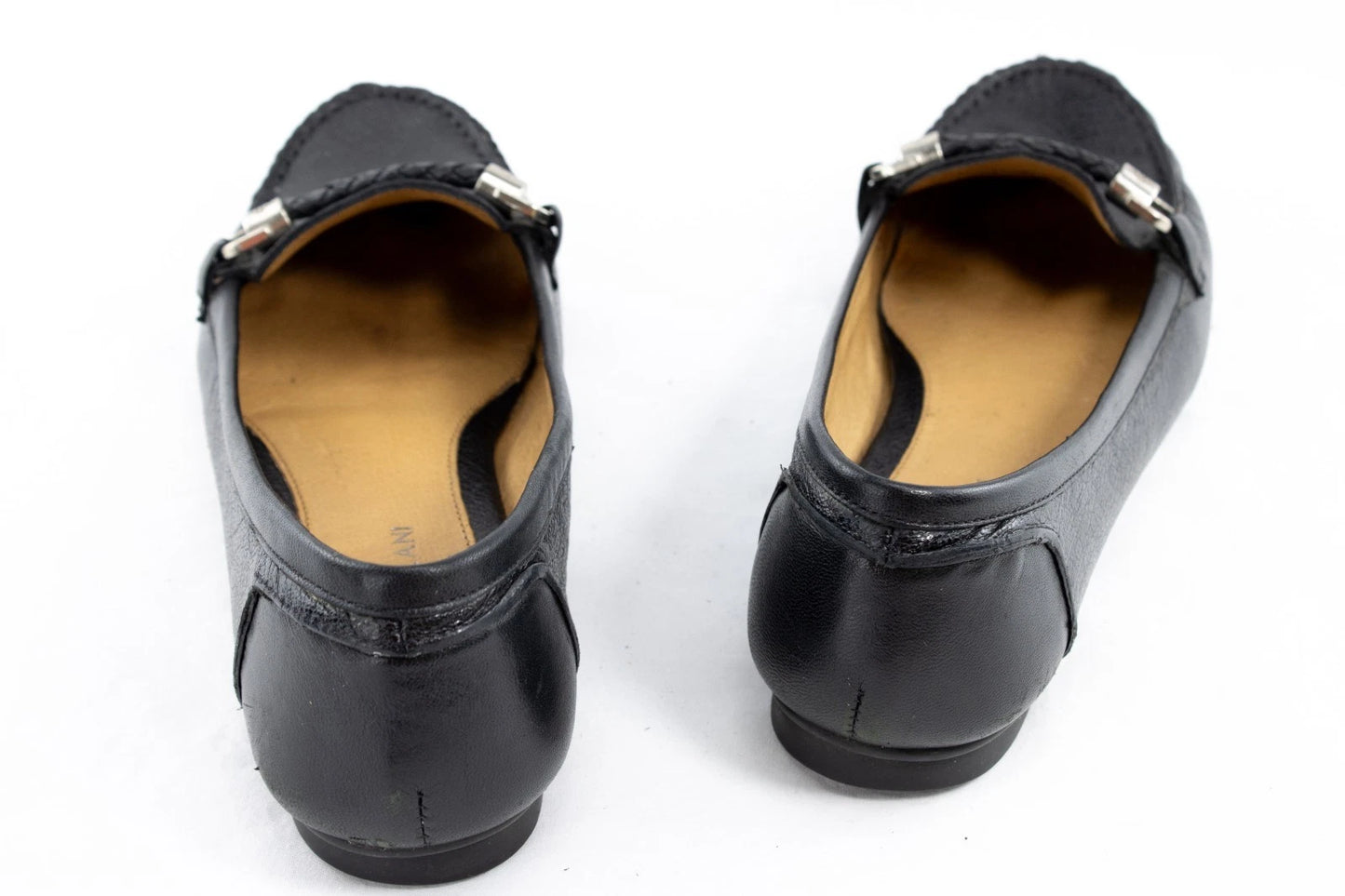 Antonio Melani Audrey Black Leather Loafers – Women’s 9M – Classic Comfort Flats