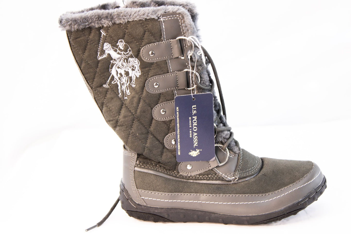 🥾 U.S. Polo Assn. Quilted Winter Boots – Women’s 6